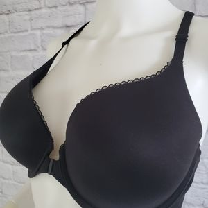 Victoria's Secret 36D Front Closure Racer Back Black Bra